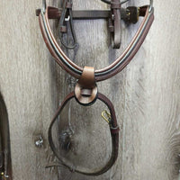 FS Rsd Padded Monocrown Bridle, Slide On Flash, Cotton Web Reins *vgc, clean, mnr scuffs, rubs & scratches, older?
