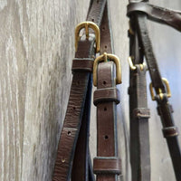 FS Rsd Padded Monocrown Bridle, Slide On Flash, Cotton Web Reins *vgc, clean, mnr scuffs, rubs & scratches, older?
