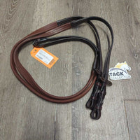 Pr Rubber Reins, stoppers, bag *new, older?

