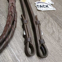 FS Rsd Soft Braided Reins *vgc, older, clean, mnr dirt, stains
