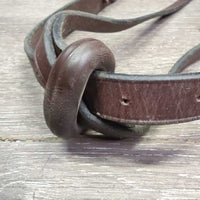 Sodt Narrow Leather Running Martingale, Stopper *vgc/gc, clean, mnr rubs, scratches, creases, xholes & curled edges
