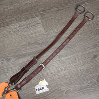 2 Piece Thick Narrow Adjustable Double Stitched Running Martingale Attachment, snaps *like new
