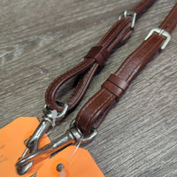 2 Piece Thick Narrow Adjustable Double Stitched Running Martingale Attachment, snaps *like new
