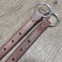 2 Piece Thick Narrow Adjustable Double Stitched Running Martingale Attachment, snaps *like new
