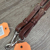 2 Piece Thick Narrow Adjustable Double Stitched Running Martingale Attachment, snaps *like new
