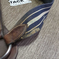 Leather & Ellastic Breastplate, Running Martingale Attachement, snaps *gc/xc, clean, dirty, stiff, residue, hair, faded, stains
