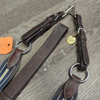 Leather & Ellastic Breastplate, Running Martingale Attachement, snaps *gc/xc, clean, dirty, stiff, residue, hair, faded, stains
