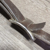 Leather & Ellastic Breastplate, Running Martingale Attachement, snaps *gc/xc, clean, dirty, stiff, residue, hair, faded, stains
