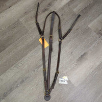 Rsd Breastplate, straps *vgc/gc, older, clean, mnr undone stitching, cuts, creased, stains, dents, rubs, residue
