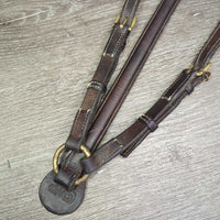 Rsd Breastplate, straps *vgc/gc, older, clean, mnr undone stitching, cuts, creased, stains, dents, rubs, residue
