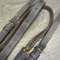 Rsd Breastplate, straps *vgc/gc, older, clean, mnr undone stitching, cuts, creased, stains, dents, rubs, residue
