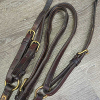 Rsd Breastplate, straps *vgc/gc, older, clean, mnr undone stitching, cuts, creased, stains, dents, rubs, residue
