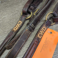 Rsd Breastplate, straps *vgc/gc, older, clean, mnr undone stitching, cuts, creased, stains, dents, rubs, residue
