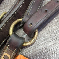Rsd Breastplate, straps *vgc/gc, older, clean, mnr undone stitching, cuts, creased, stains, dents, rubs, residue
