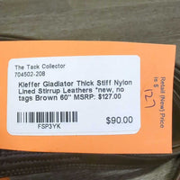 Thick Stiff Nylon Lined Stirrup Leathers *new, no tags
