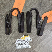 Pr Rolled Leather Bit Convertors *gc, clean, creases, mnr residue, rubs
