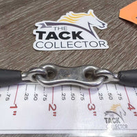 "Eco Pure" Thin Light French Link 2 Ring Gag Bit, flat center Bit *vgc, clean, mnr residue
