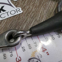 "Eco Pure" Thin Light French Link 2 Ring Gag Bit, flat center Bit *vgc, clean, mnr residue
