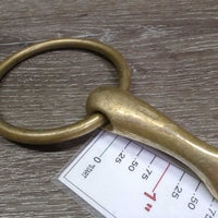 Thick Hvy French Link Loose Ring Bit, Center Lozenge *gc/vgc, clean, mnr scratches, scuffs, stains, residue & rubs
