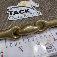 Thick Hvy French Link Loose Ring Bit, Center Lozenge *gc/vgc, clean, mnr scratches, scuffs, stains, residue & rubs
