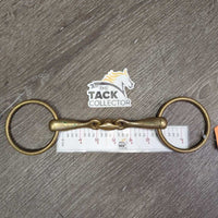 Thick Hvy French Link Loose Ring Bit, Center Lozenge *gc/vgc, clean, mnr scratches, scuffs, stains, residue & rubs
