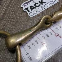 Thick Hvy French Link Loose Ring Bit, Center Lozenge *gc/vgc, clean, mnr scratches, scuffs, stains, residue & rubs
