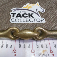Thick Hvy French Link Loose Ring Bit, Center Lozenge *gc/vgc, clean, mnr scratches, scuffs, stains, residue & rubs
