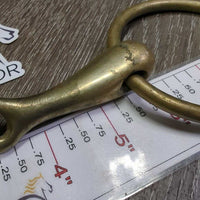Thick Hvy French Link Loose Ring Bit, Center Lozenge *gc/vgc, clean, mnr scratches, scuffs, stains, residue & rubs
