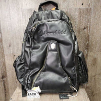 "Icon" Groom Backpack *vgc, clean, scuffs, rubs, torn seams & mesh, mnr hair, rubs, threads, peeled lthr
