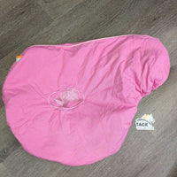 Thick Cotton & Hvy Fleece Lined Saddle Cover *gc, clean, older, faded, marker, stains, threads, clumpy
