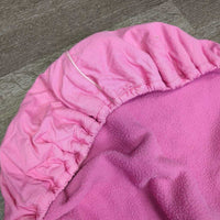 Thick Cotton & Hvy Fleece Lined Saddle Cover *gc, clean, older, faded, marker, stains, threads, clumpy
