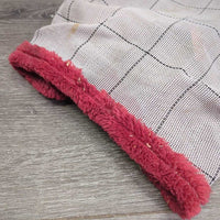 Hard Mesh Fly Mask, Ears *gc/fair, dirt, stains, older, snags, holes, shavings, marker, faded
