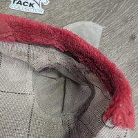 Hard Mesh Fly Mask, Ears *gc/fair, dirt, stains, older, snags, holes, shavings, marker, faded
