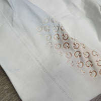 Euro Seat Sticky Breeches *vgc/gc, stained seat & legs, seam puckers, stains/marks, pulled seat seams, older, dry/rough stickies

