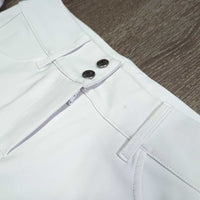 Euro Seat Sticky Breeches *vgc/gc, stained seat & legs, seam puckers, stains/marks, pulled seat seams, older, dry/rough stickies
