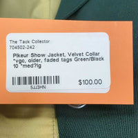 Show Jacket, Velvet Collar *vgc, older, faded tags
