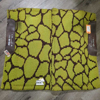 Wool Western Saddle Pad *gc, clean, wavy & hairy underside, hairy, rubs, stains, faded, snags
