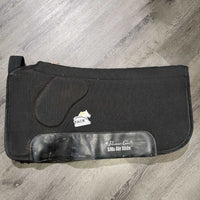 Neoprene Western Saddle Pad, Front Shims *gc, clean, hairy, clumpy, film, curled edges
