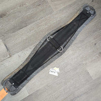 .75" Wide Felt Lined Nylon Web Wide Cinch *vgc/gc, clean, hairy, rubs, mnr stains, residue & pills
