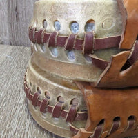 Rawhide Stirrups, leather bottom *vgc/xc, clean, mnr stains
