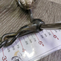 SS Chain Gag Bit, Lariat Noseband, chain *vgc, dirt/residue, mnr rust, stains, scuffs & scratches
