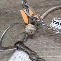 SS Chain Gag Bit, Lariat Noseband, chain *vgc, dirt/residue, mnr rust, stains, scuffs & scratches
