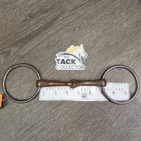 Thin Sweet Iron Western Loose Ring Bit *gc, clean, rust, rubs, uneven welds
