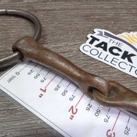 Thin Sweet Iron Western Loose Ring Bit *gc, clean, rust, rubs, uneven welds
