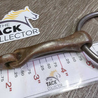 Thin Sweet Iron Western Loose Ring Bit *gc, clean, rust, rubs, uneven welds
