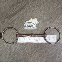 Thin Sweet Iron Western Loose Ring Bit *gc, clean, rust, rubs, uneven welds

