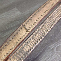Leather Split Reins, chicago screws *gc, stains, rubs, scrapes, stiff, creases
