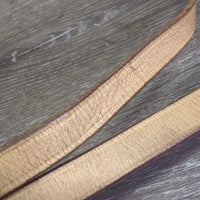 Leather Split Reins, chicago screws *gc, stains, rubs, scrapes, stiff, creases
