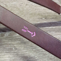 Thick Barrel - Roper Loop Reins, Silver Laces & ties *vgc, clean, mrn frayed & rubbed lace edges
