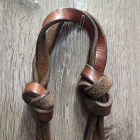 Headstall, 5" Bit, Split Reins, Chin Strap *gc, dirt, broken bit, v.knotted reins
